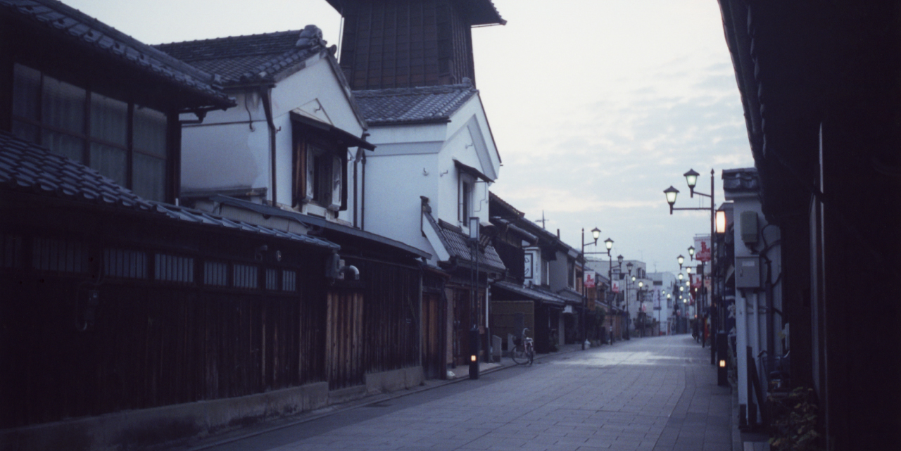 川越蔵造りの街風景写真